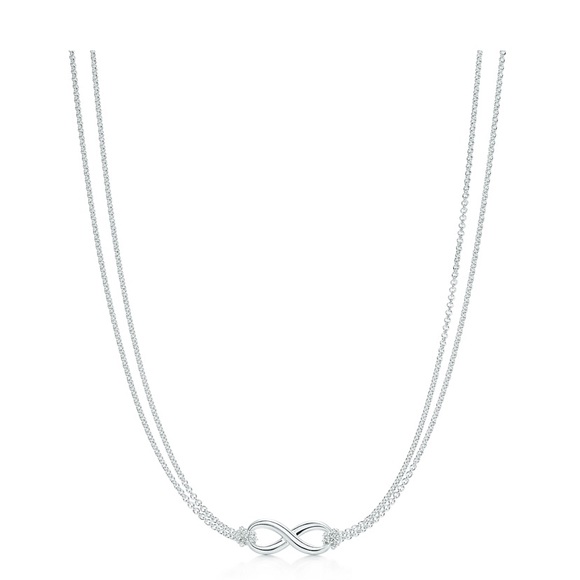 Tiffany & Co Sterling Infinity Pendant Necklace - Picture 6 of 7